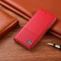 Чехол-книжка MyPads Premium Immagine для Infinix Note 30 VIP из импортной натуральной кожи, дорогой элитный, с элегантной стеганой прошивкой красный