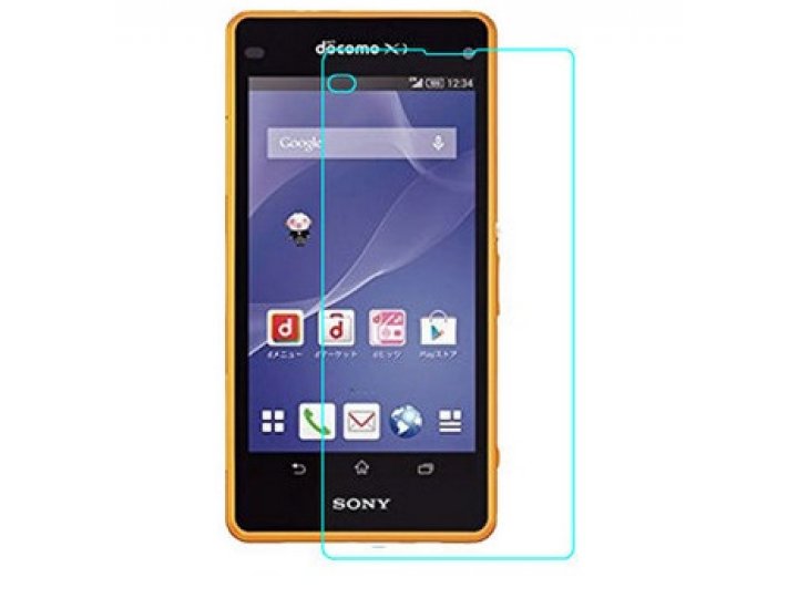 Фирменная оригинальная защитная пленка для телефона Sony Xperia A2 (Z2 compact) глянцевая..