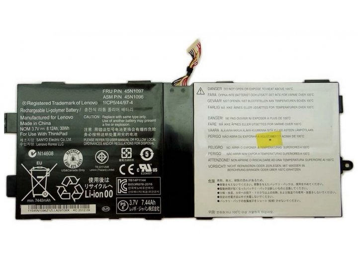 Фирменная аккумуляторная батарея  8120mAh 45N1096 на планшет Lenovo ThinkPad Tablet 2 / X220T + инструменты дл..